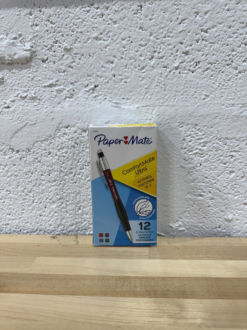 Paper Mate Comfort Mate Ultra Mechanical Pencils, 0.7mm, HB #2, Assorted Colors,