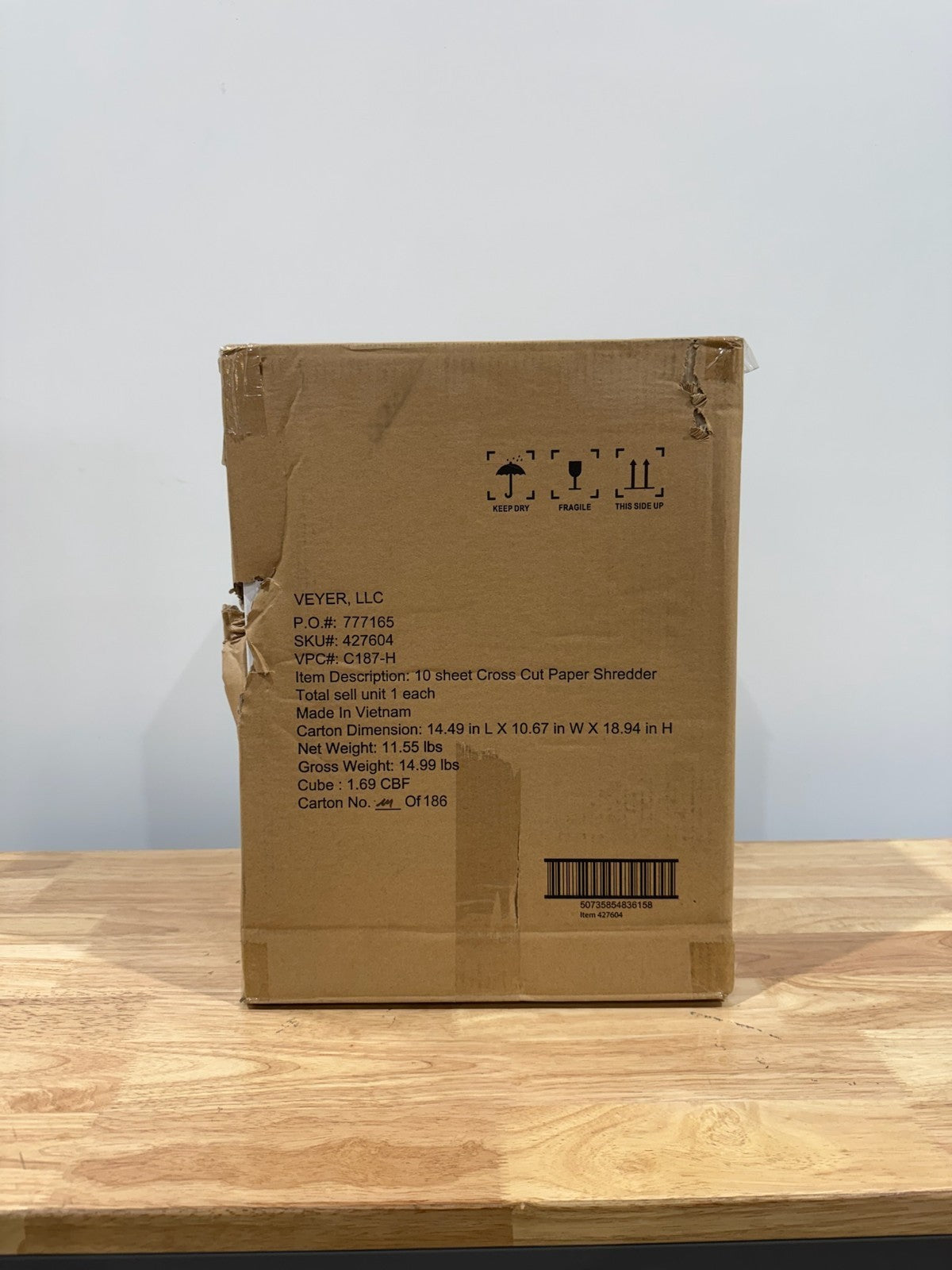 Ativa 10 Sheet Cross-Cut Shredder, C187-H