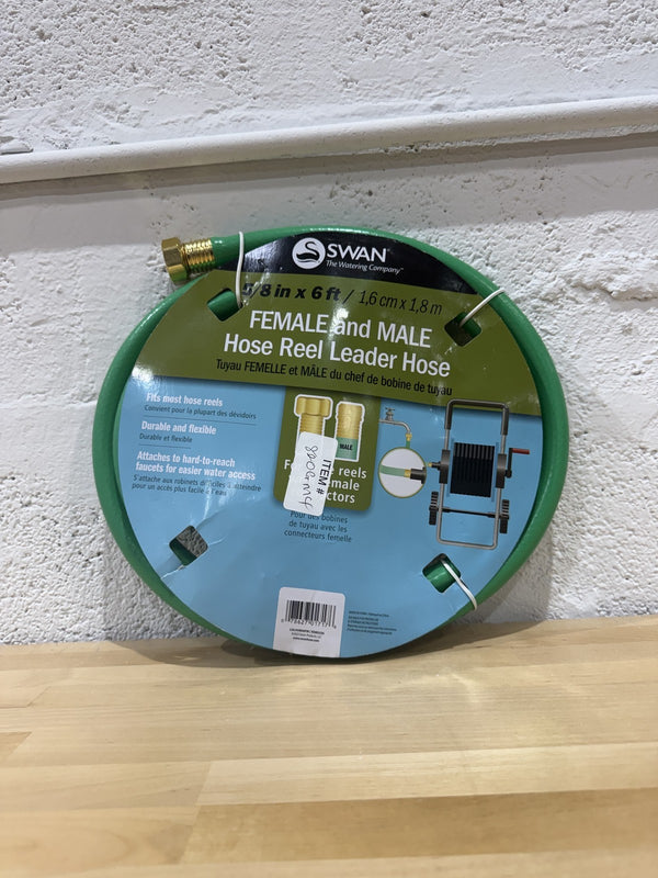 Swan Products LOLH5806FM Hose Reel Leader Hose with Male and Female Connections