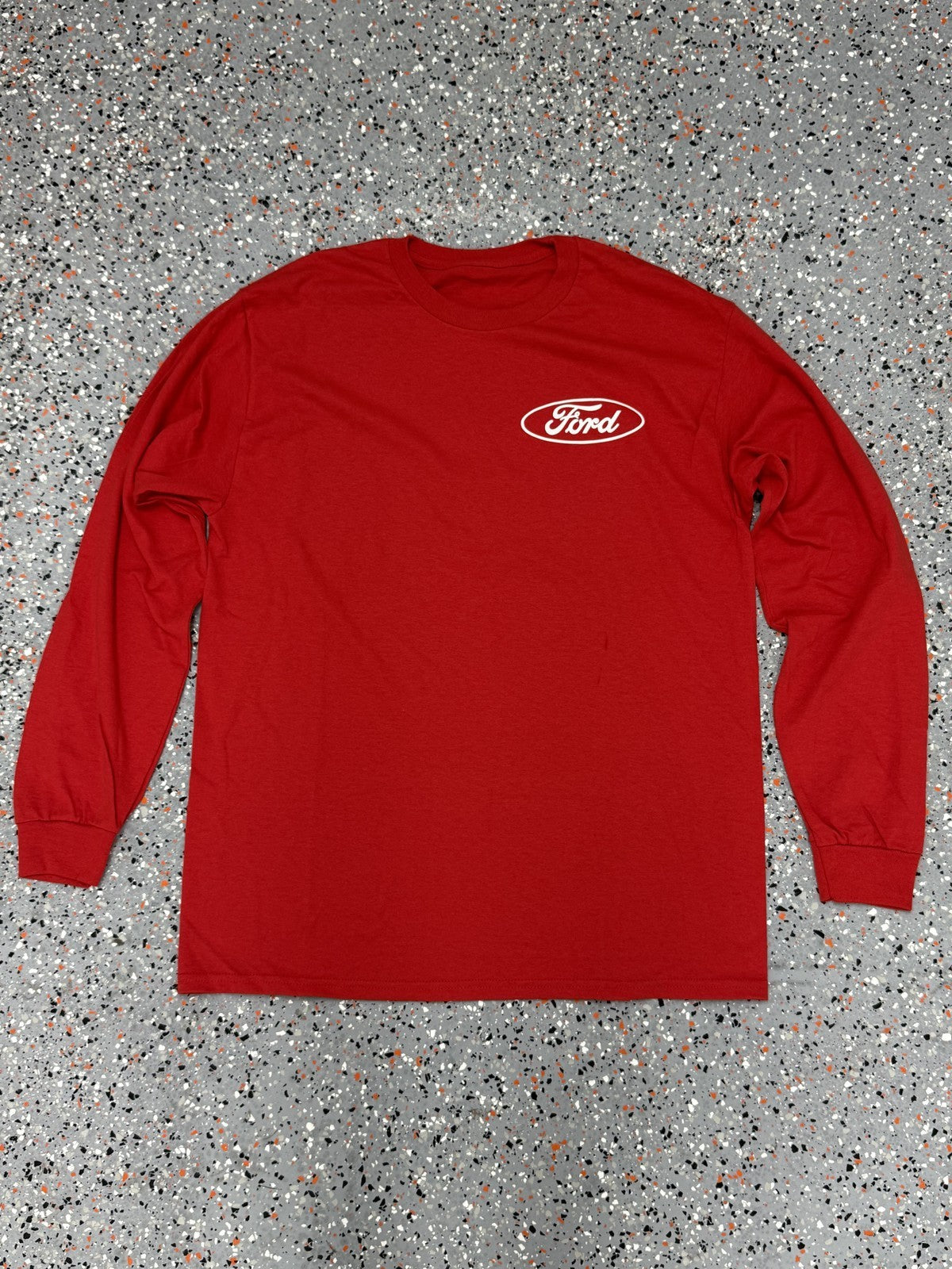 Blue Oval Logo Ford Long Sleeve Shirt Emblem GT ST Racing T-Shirt - M