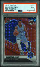 2020-21 Panini Mosaic #211 Desmond Bane Mosaic Red PSA 9
