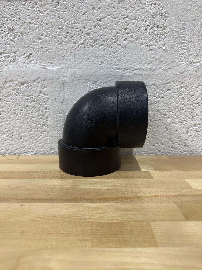 Banjo EL300-90 Polypropylene Pipe Fitting, 90 Degree Elbow, Schedule 80, 3" NPT