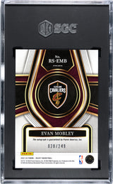 2021-22 Panini Select #RS-EMB Evan Mobley Rookie Signatures SGC 10