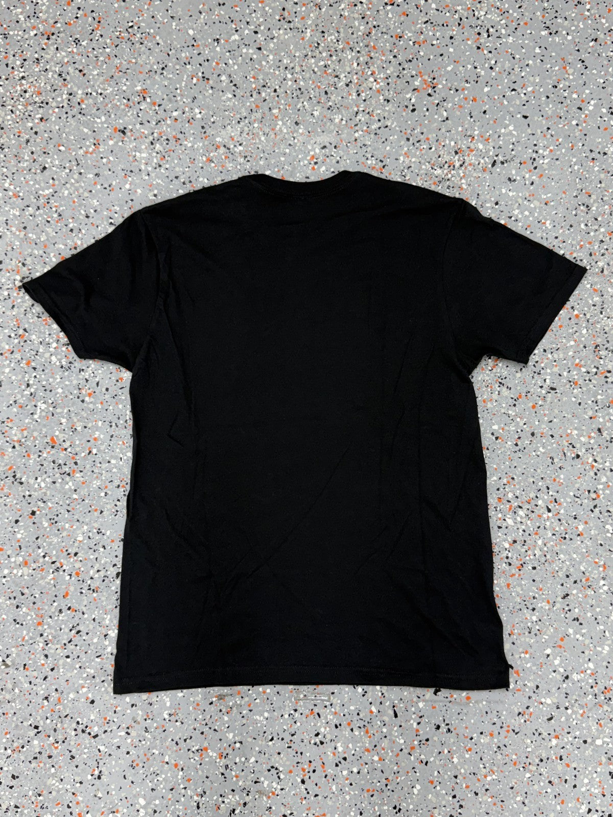 Black Flaming Jack-O-Lantern Graphic Tee Halloween - M