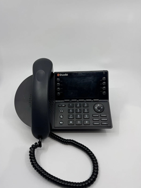 SHORETEL IP485G VOIP Black Phone 485 485G Voice Color Display Office IP 485G