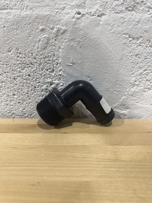 Banjo HB150/125-90 Polypropylene Hose Fitting, 90 Degree Elbow, 1-1/2" NPT Male