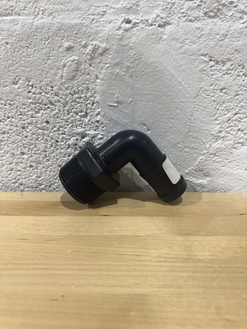 Banjo HB150/125-90 Polypropylene Hose Fitting, 90 Degree Elbow, 1-1/2" NPT Male
