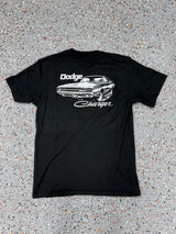 1970 Dodge Charger Black and White T-Shirt - M