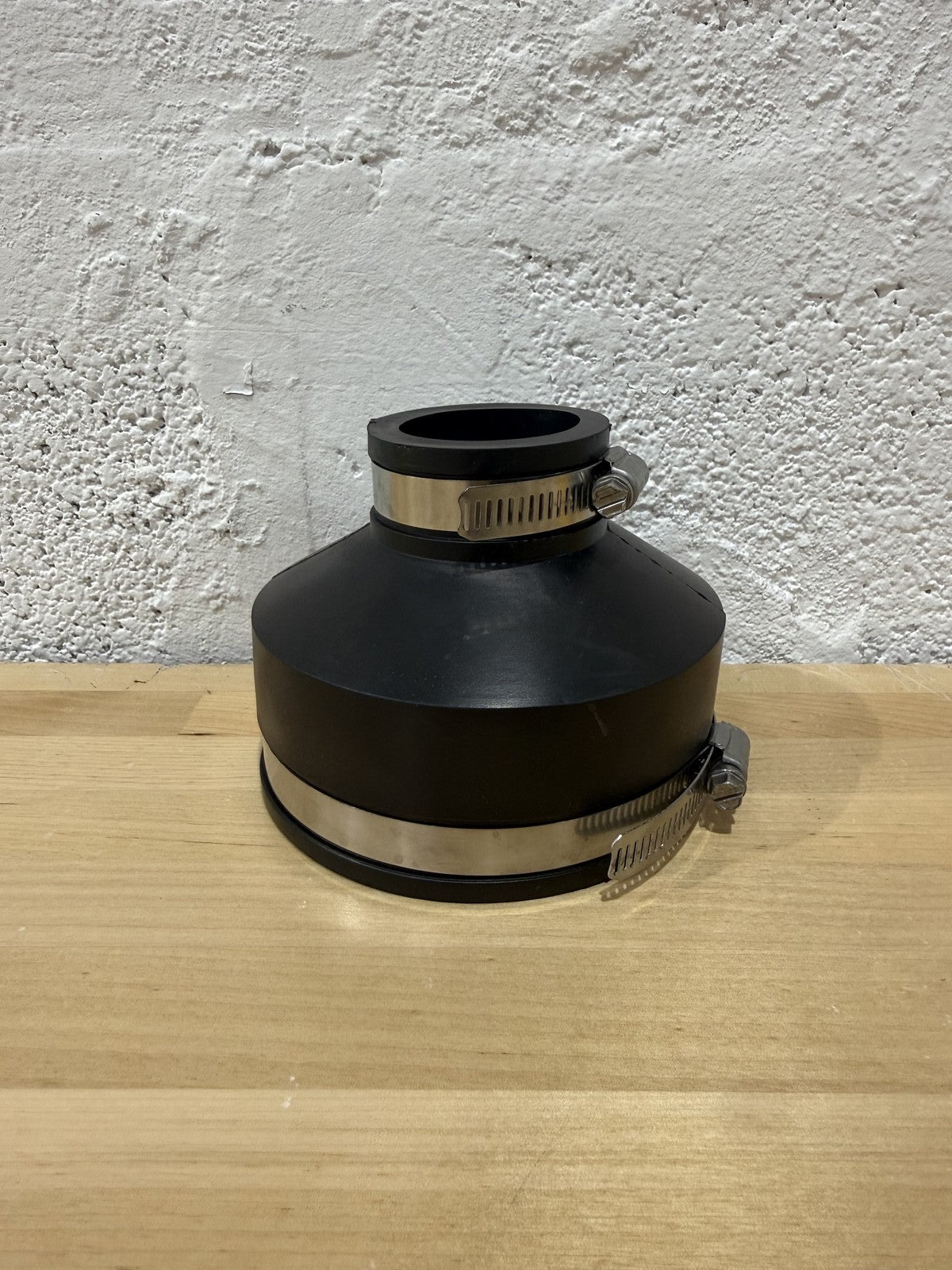 Fernco 1056-415 Reducing 4-in. x 1-1/2-in. Flexible PVC Pipe Coupling for Cast I