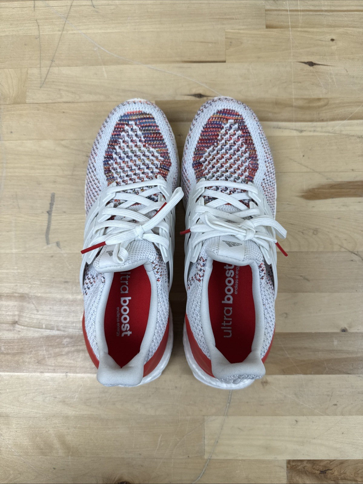 Adidas UltraBoost 2.0 Multi-Color White BB3911 Sneaker Shoes Size 10 - Men’s