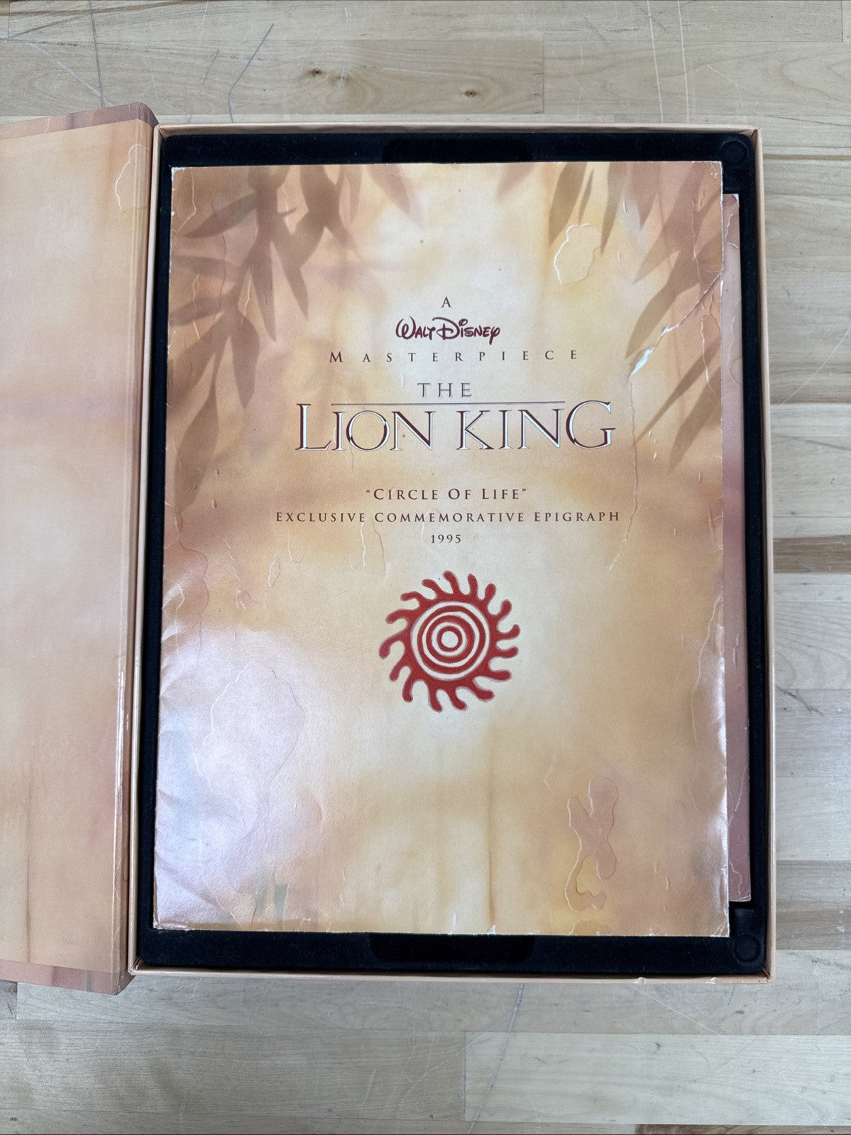 's The Lion King Lithographs And Epigraph 1995 Collector Set VHS