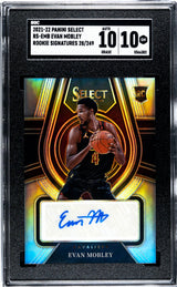 2021-22 Panini Select #RS-EMB Evan Mobley Rookie Signatures SGC 10