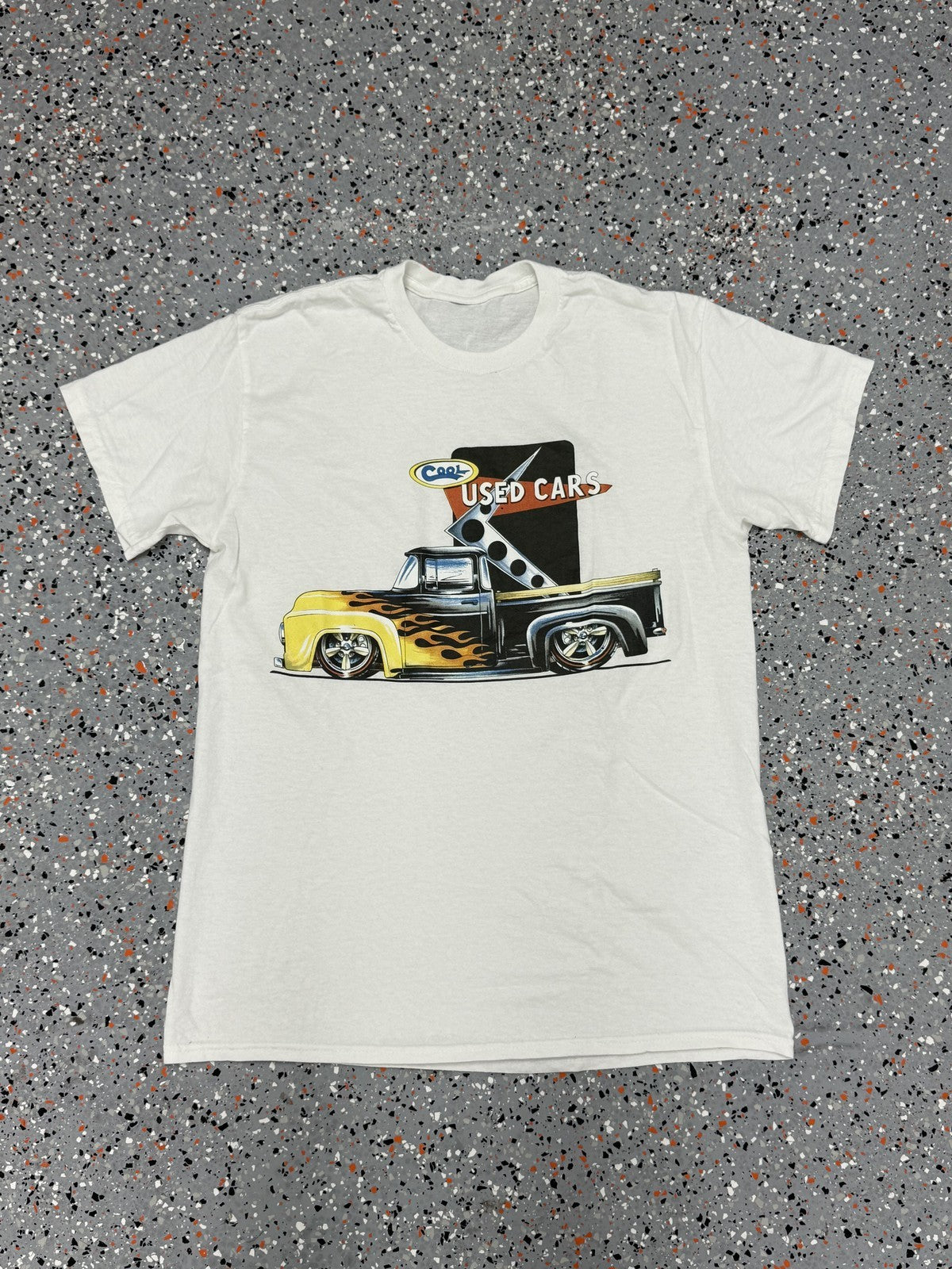 '53 - '56 Ford Truck F-100 Pickup Old School Flames - Cool Used Cars - T-shirt