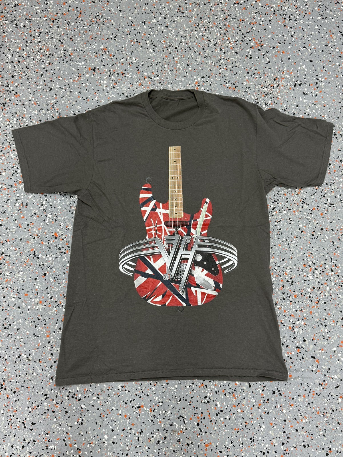 Van Halen Guitar Logo T-Shirt Gray - M