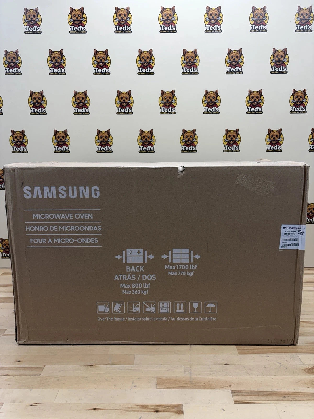 Samsung 2.1 cu. ft. ME21DG6700SR Stainless Steel Over-the-Range Smart Microwave