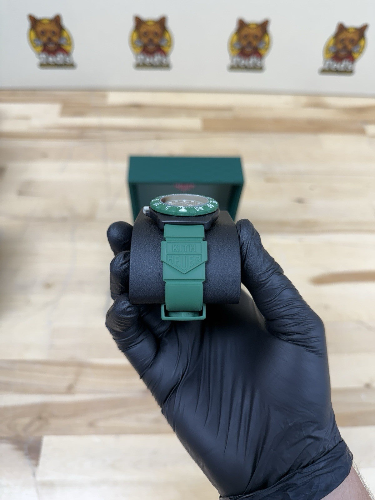 TAG Heuer x Kith Formula 1 Green Limited Edition /825 35mm Box+Papers