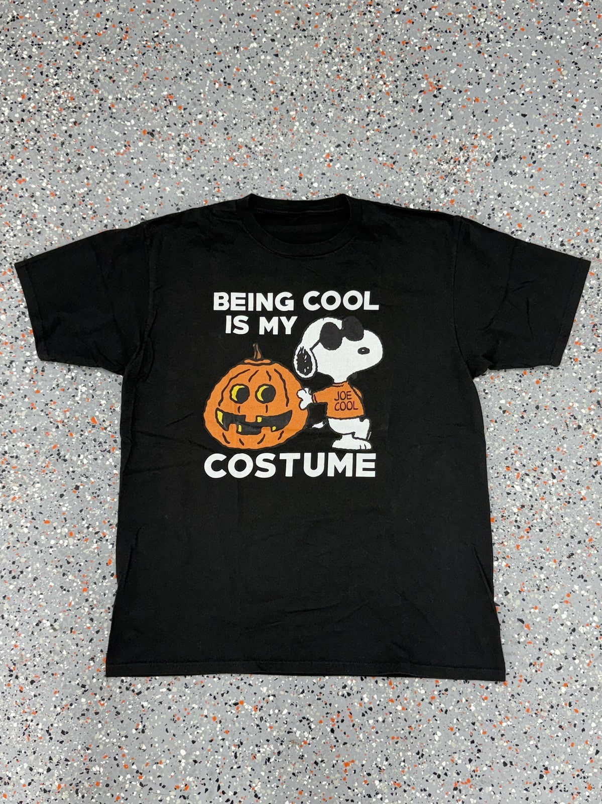 Snoopy Cool Halloween Tee – Joe Cool - Peanuts-Inspired Style Cartoon Shirt - M