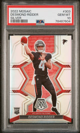 2022 Panini Mosaic #303 Desmond Ridder Silver PSA 10