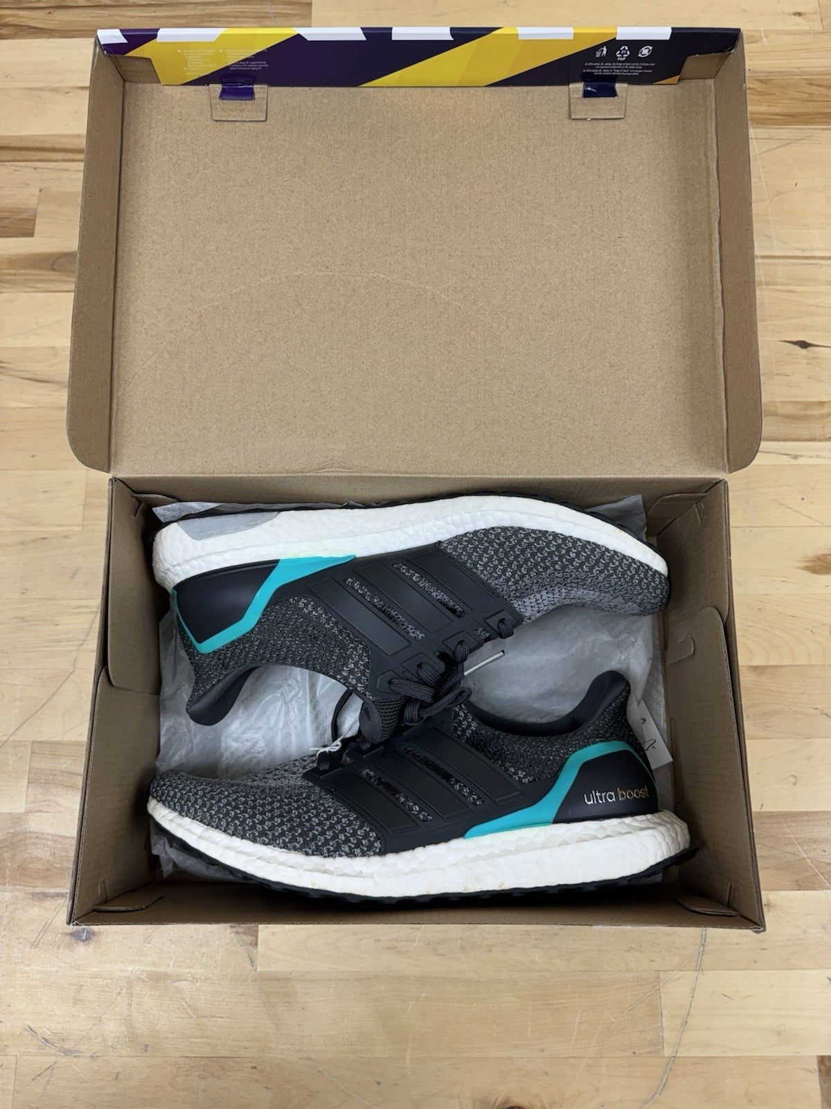 Men ultra boost Gray UltraBoost 2.0 Shock Mint Size 10M
