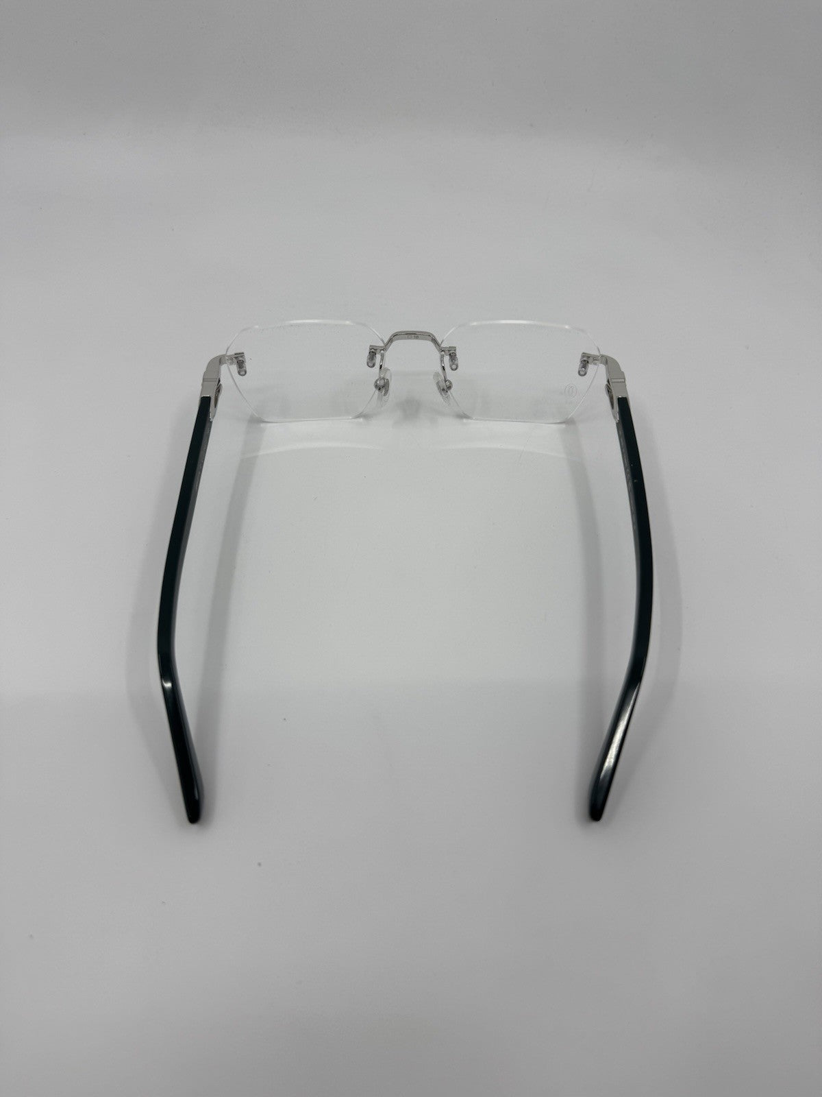 NEW! Cartier Silver/Green CT0623O-003 Glasses (Transparent Lens)