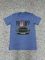 1969 Mustang Mach 1 T-shirt: American Muscle Car Tee - M