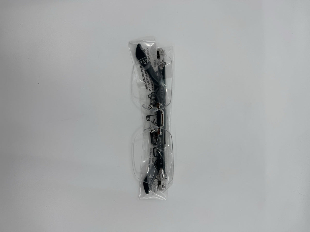 NEW! Cartier Silver/Green CT0623O-003 Glasses (Transparent Lens)