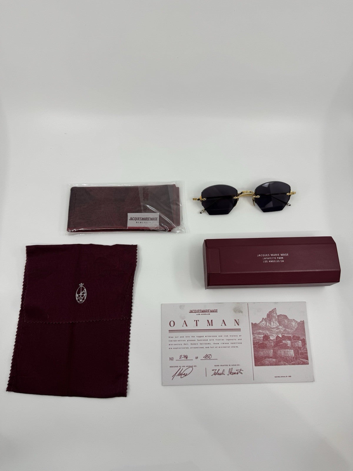 Jacques Marie Mage Oatman Sunglasses (Gold) JMMOA40