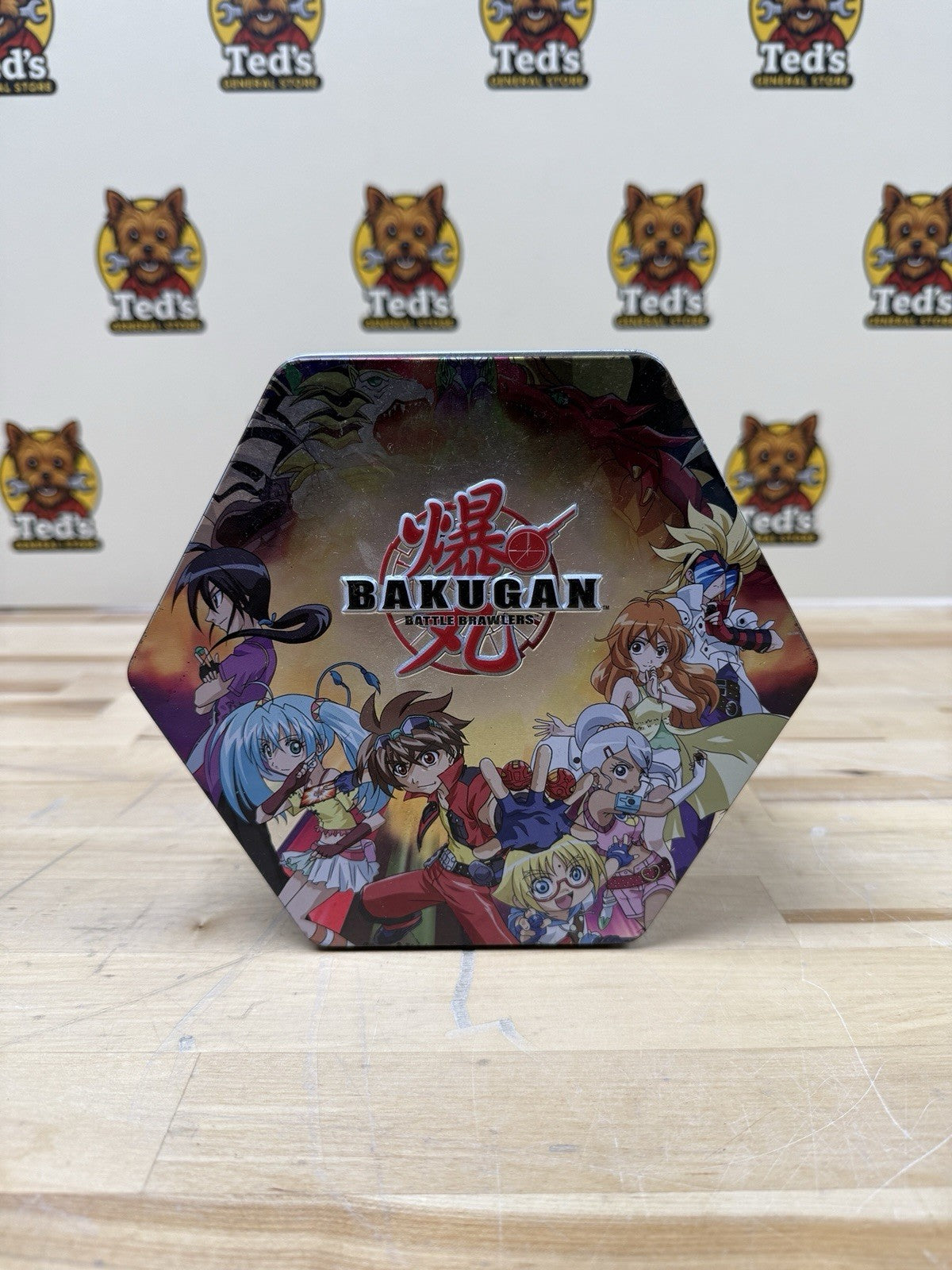Bakugan 18 Battle Brawlers Hexagon Tin Collector’s Set (Missing Pieces)