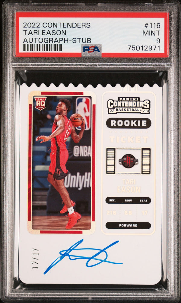 2022-23 Panini Contenders #116 Tari Eason Season Ticket Stub /17 PSA 9