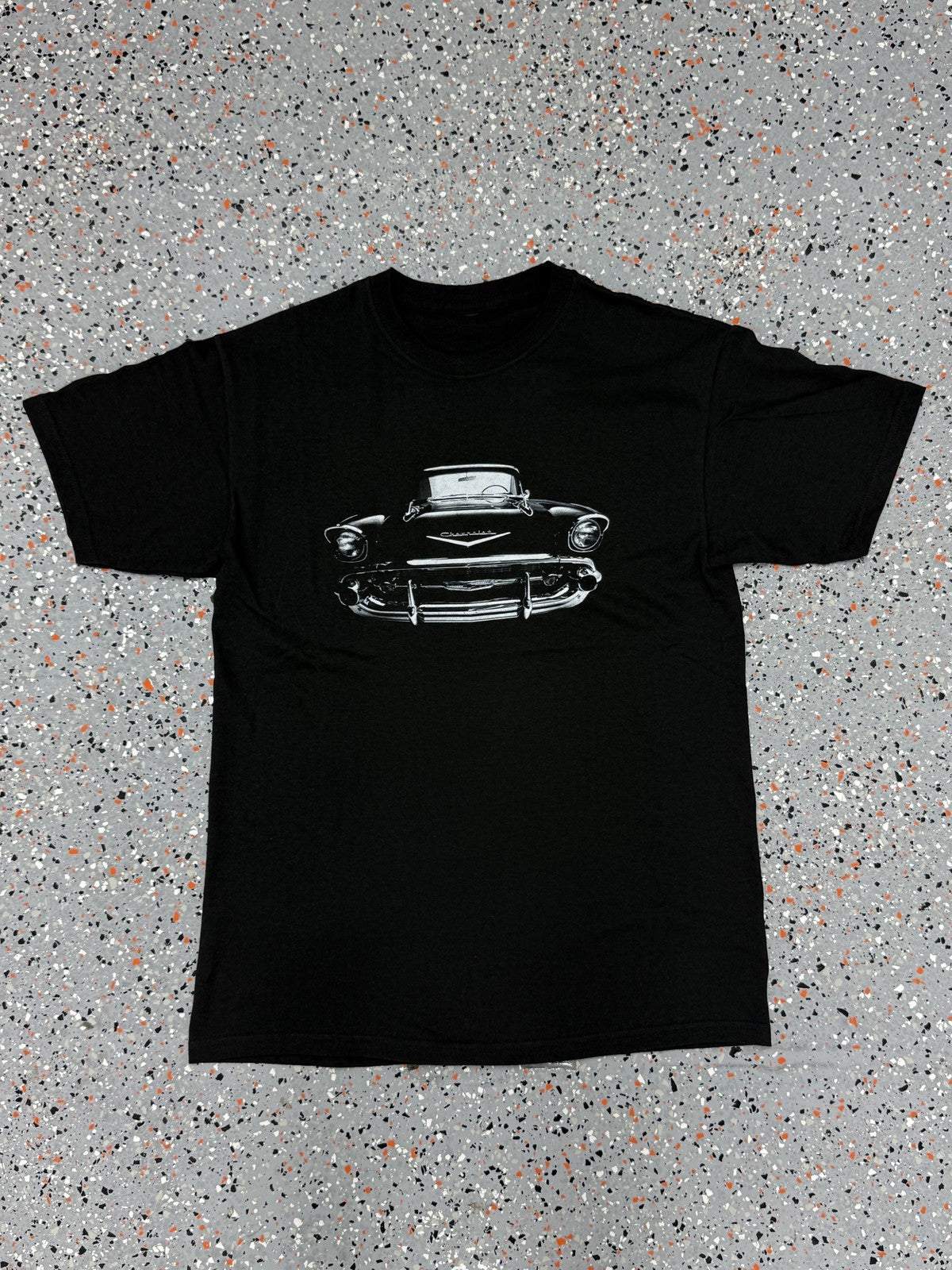 1957 Chevy Bel Air Front View Silhouette T-Shirt - M