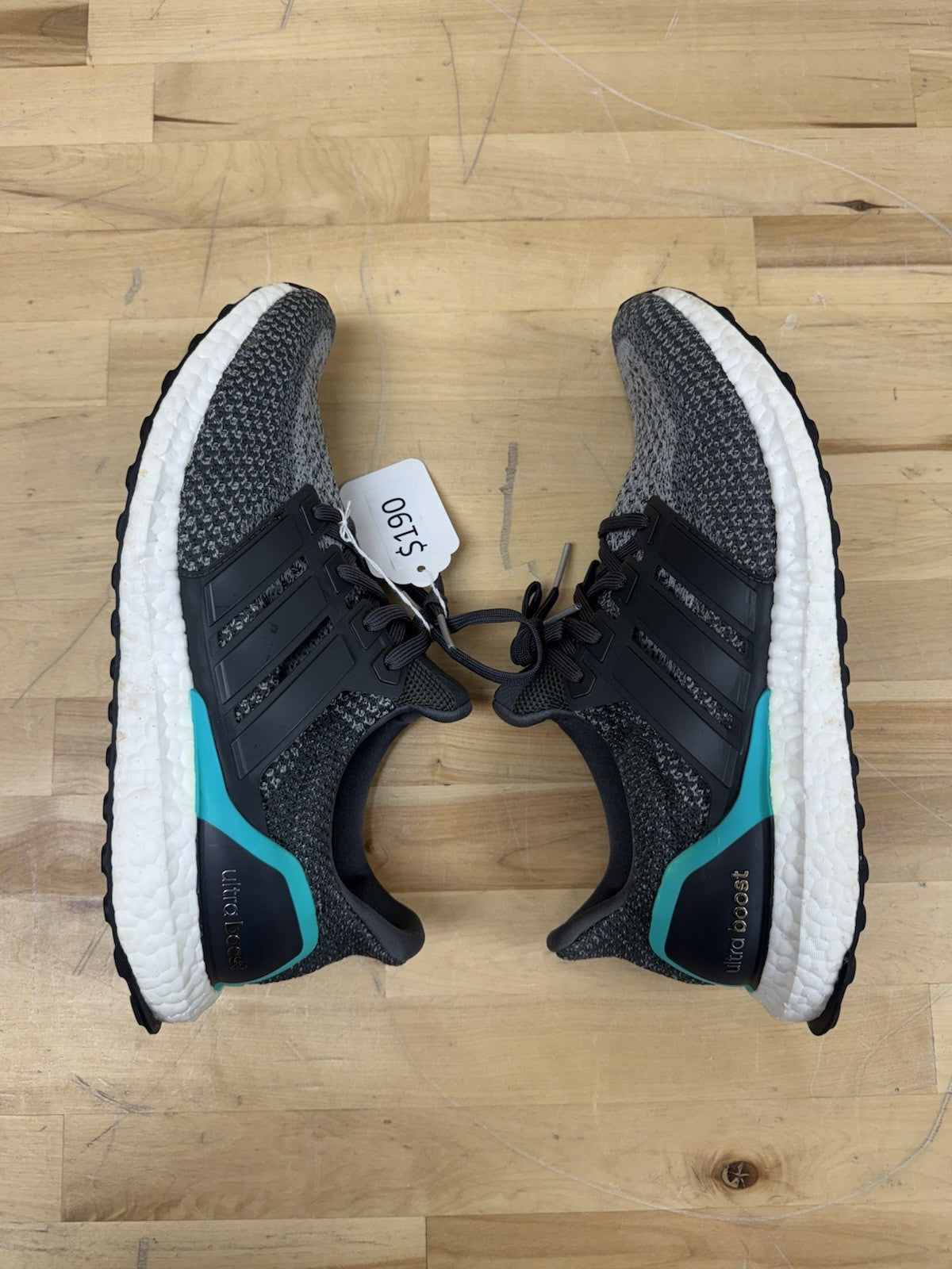 Men ultra boost Gray UltraBoost 2.0 Shock Mint Size 10M