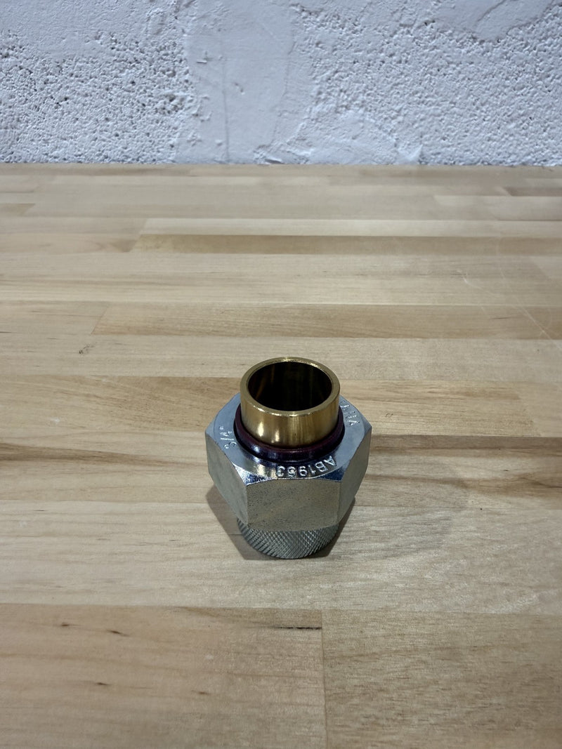 Eastman 20503 Dielectric Union, 3/4 inch FIP x 3/4 inch Solder, Brass ez-20503